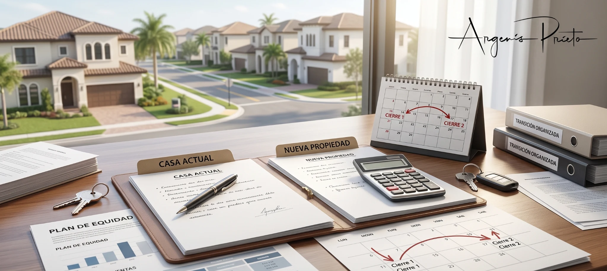 Plan de equity y coordinación de cierres para vender y comprar una vivienda en Florida